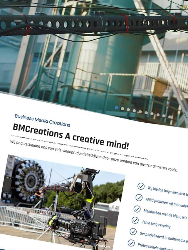 BTP Designs Project website BMCreations