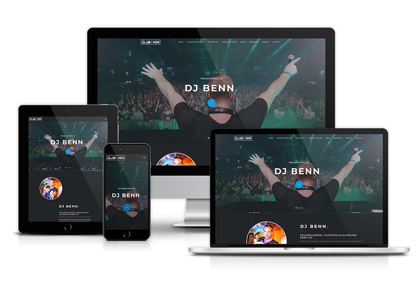 Webdesign | Website & logo ontwerp | DJ Benn