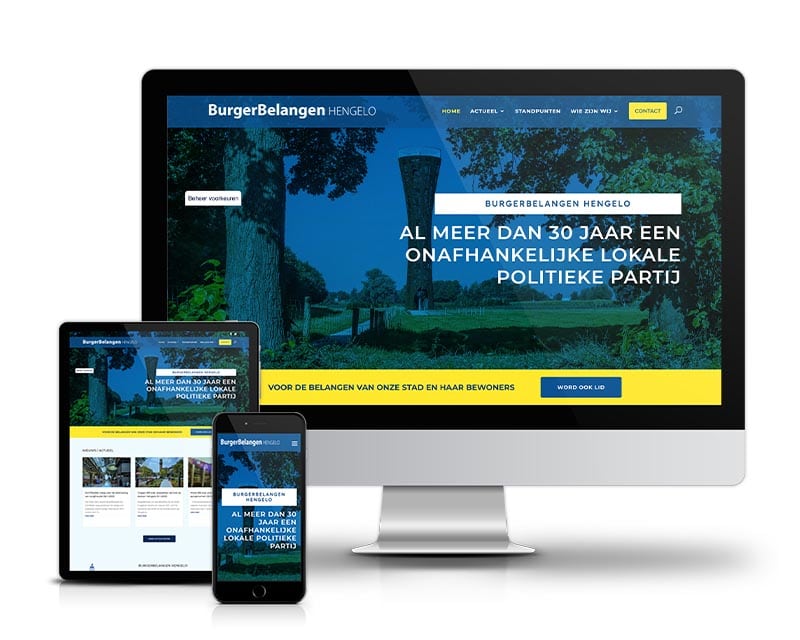 BurgerBelangen Hengelo | Webdesign | Website ontwerp
