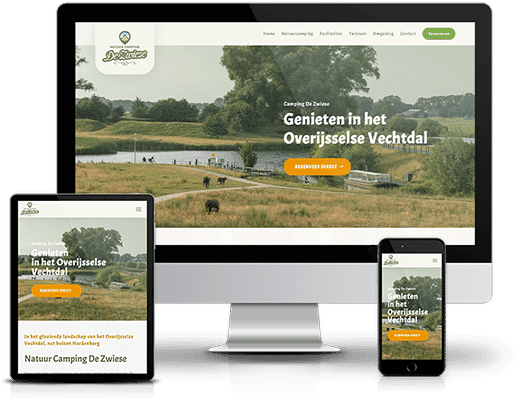 Website laten maken hardenberg - Webdesign en Realisatie - Camping de Zwiese